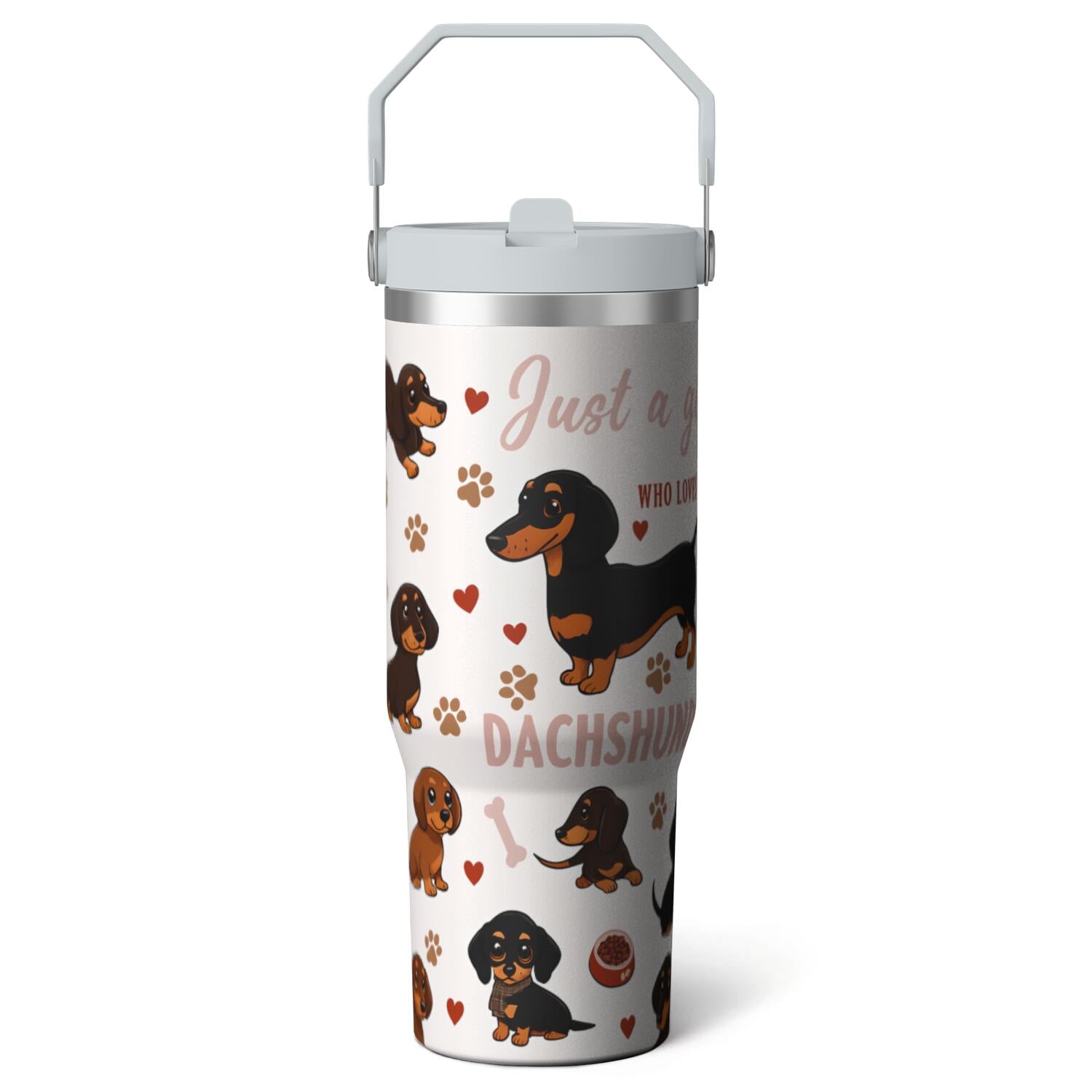 1pc Movie 30oz Tumbler with Straw & Handle - Insulated Stainless Steel Cup | Holiday Gift for - Tumbler