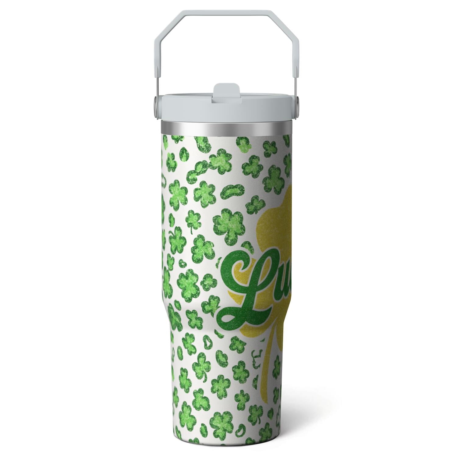1pc Movie 30oz Tumbler with Straw & Handle - Insulated Stainless Steel Cup | Holiday Gift for - Tumbler