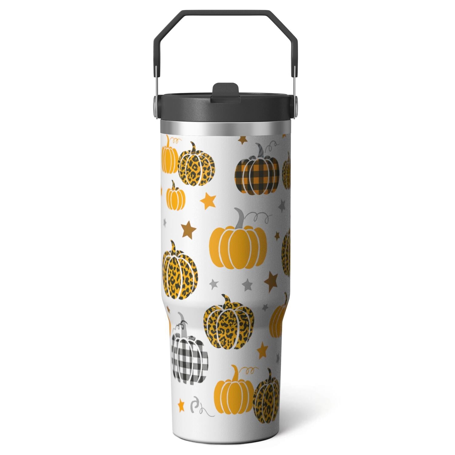 1pc cherry 30oz Tumbler with Straw & Handle - Insulated Stainless Steel Cup | Holiday Gift for - Tumbler