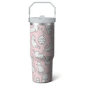 1pc Halloween Bat 30oz Tumbler with Straw & Handle - Insulated Stainless Steel Cup | Holiday Gift for Man Women (Christmas, Valentine's, Birthday) - Tumbler