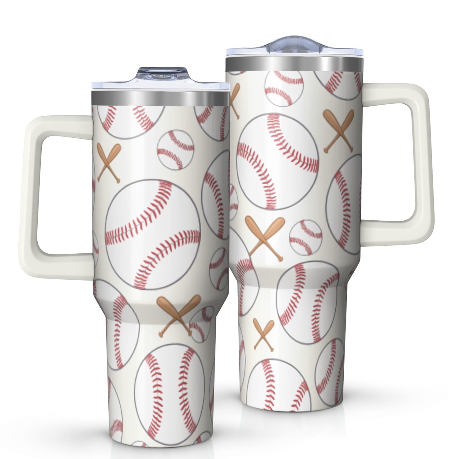 1pc nutcracker 40oz Tumbler with Straw & Handle - Insulated Stainless Steel Cup | Holiday Gift for - Tumbler