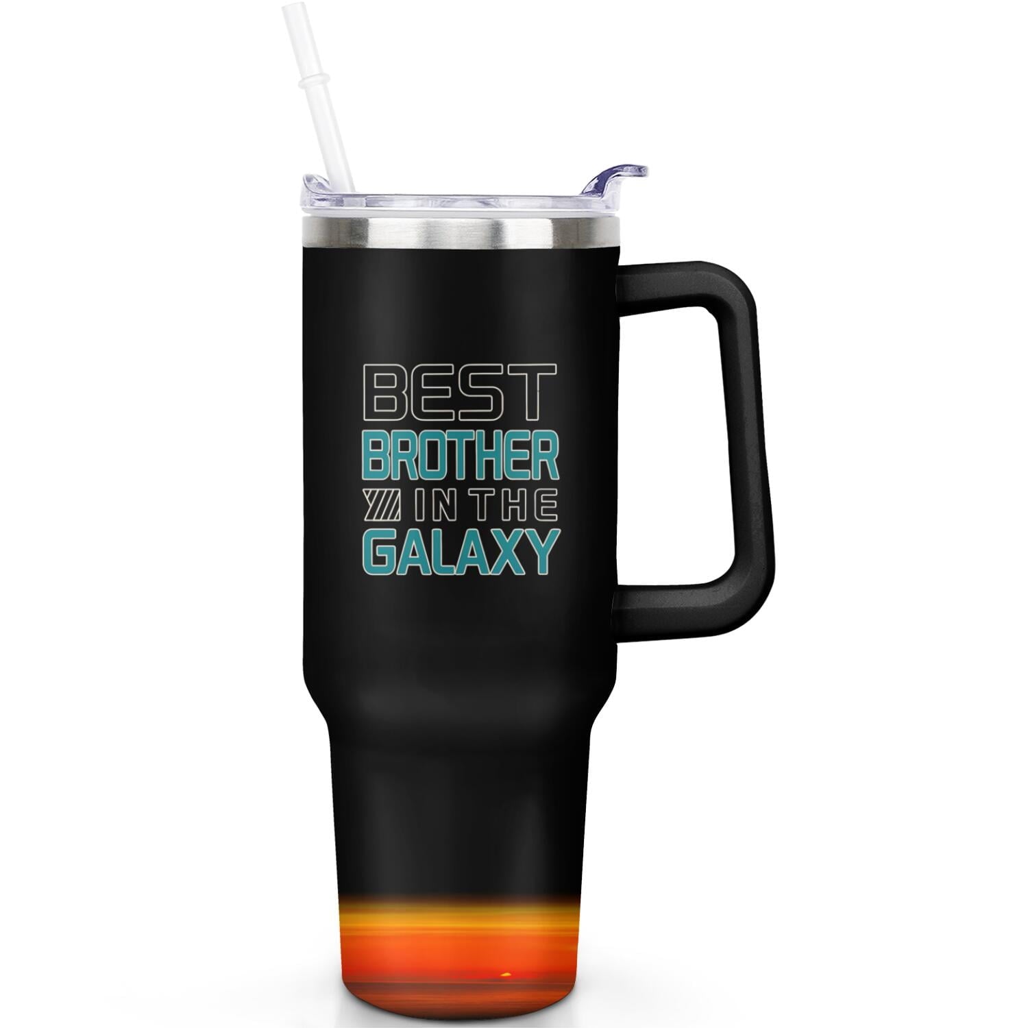 1pc cherry 40oz Tumbler with Straw & Handle - Insulated Stainless Steel Cup | Holiday Gift for Man Women (Christmas, Valentine's, Birthday)