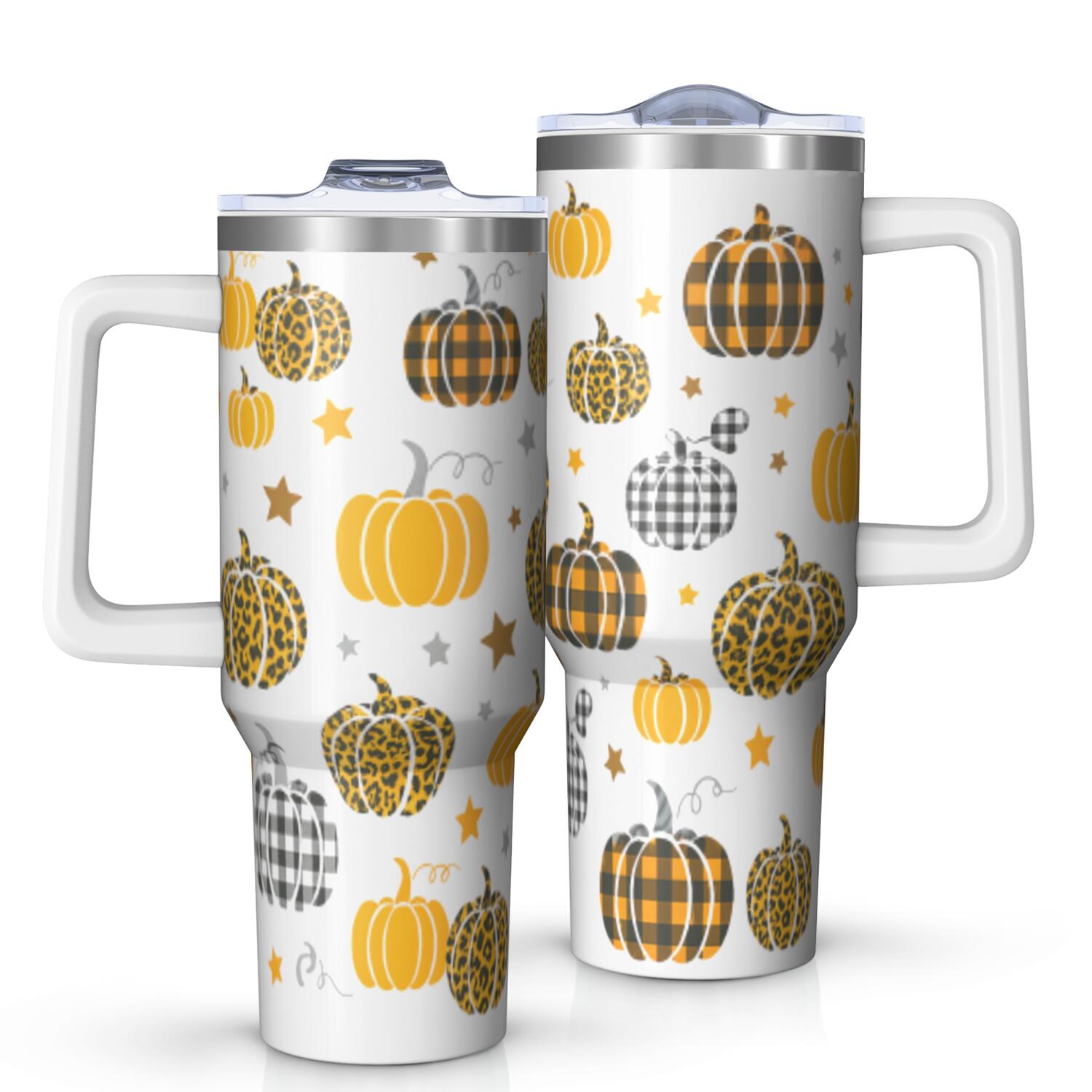 1pc nutcracker 40oz Tumbler with Straw & Handle - Insulated Stainless Steel Cup | Holiday Gift for - Tumbler