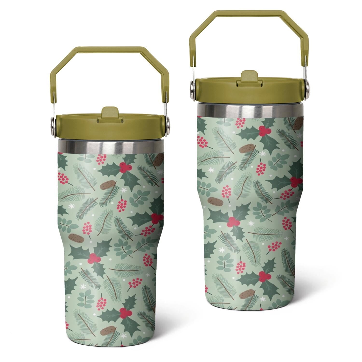 20 Oz Tumbler Christmas Tree Gift Tumbler with Lid and Straw, Birthday Gift Cup for Friend Women - Tumbler