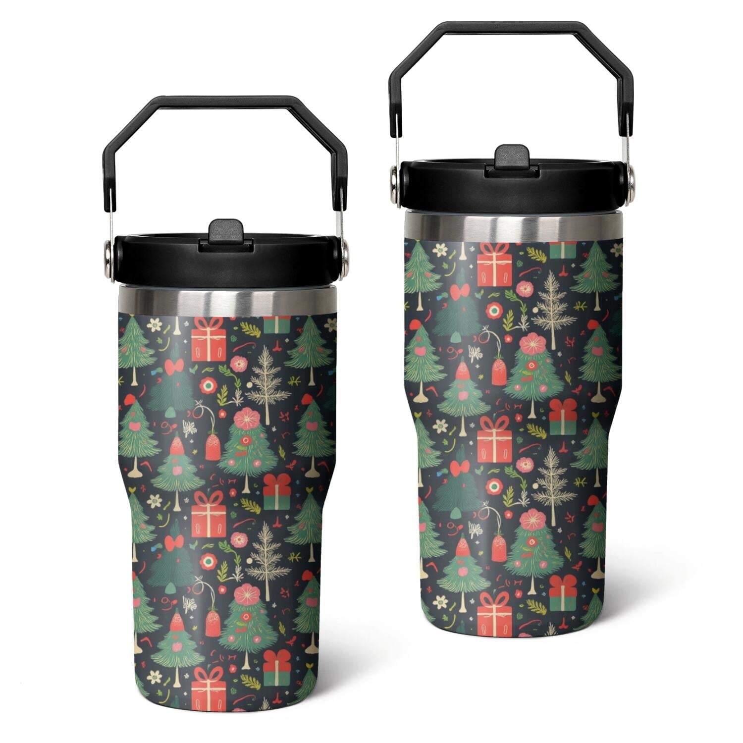 20 Oz Tumbler Christmas Tree Gift Tumbler with Lid and Straw, Birthday Gift Cup for Friend Women - Tumbler