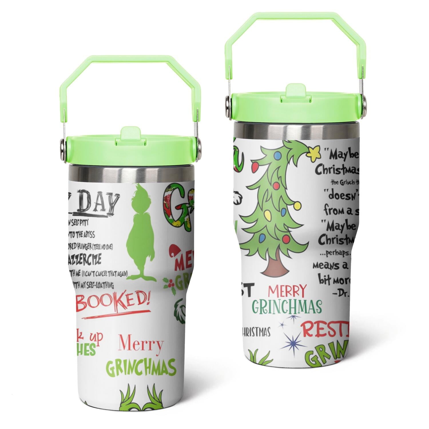 20oz Stainless Steel Tumbler with Lid and Straw,Spill Proof Travel Cup Double Wall Vacuum Insulated Coffee Mug - Tumbler