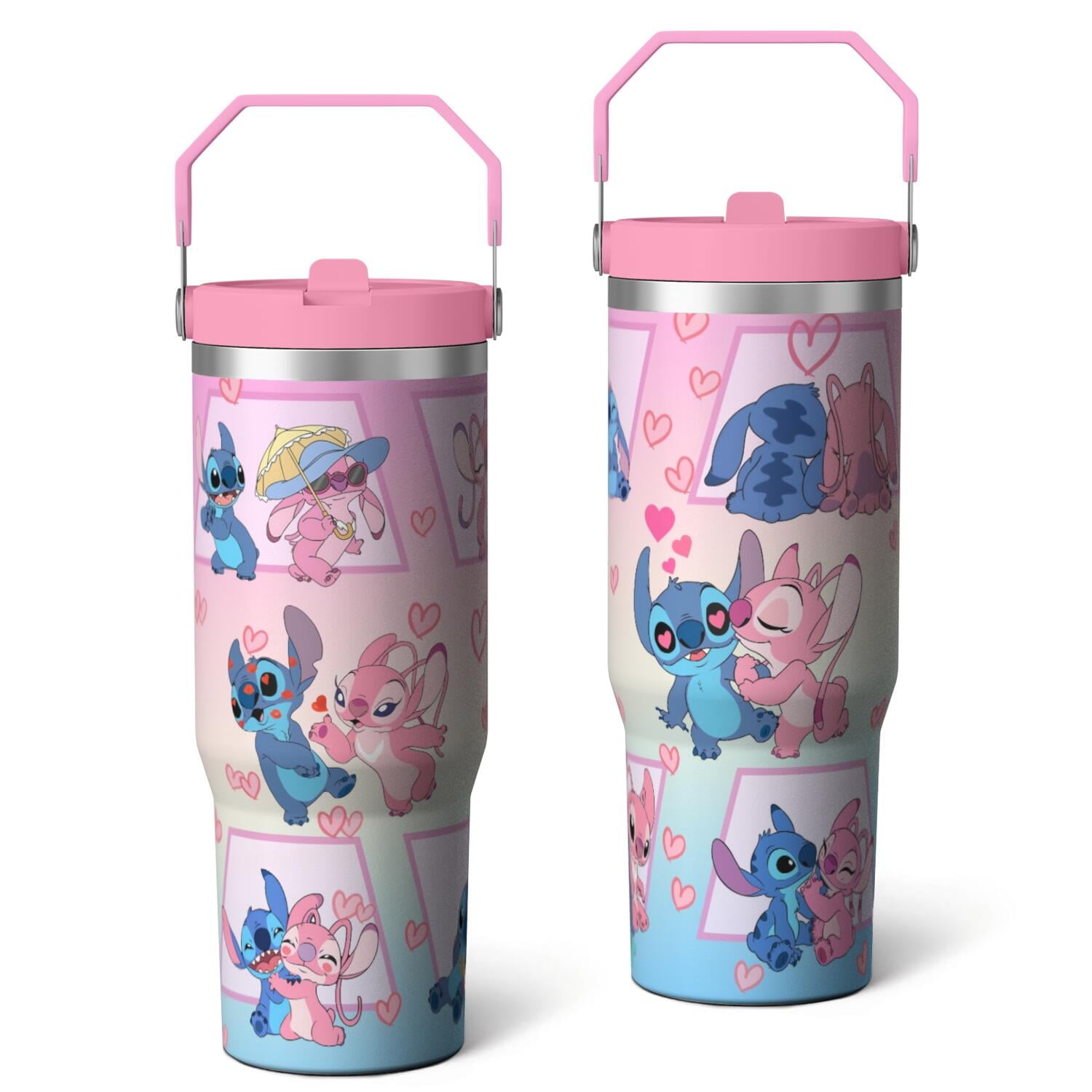 30oz Cartoon Movie Stainless Steel Tumbler with Lid and Straw,Spill Proof Cartoon Travel Cup for Cartoon Lovers,Double - Tumbler
