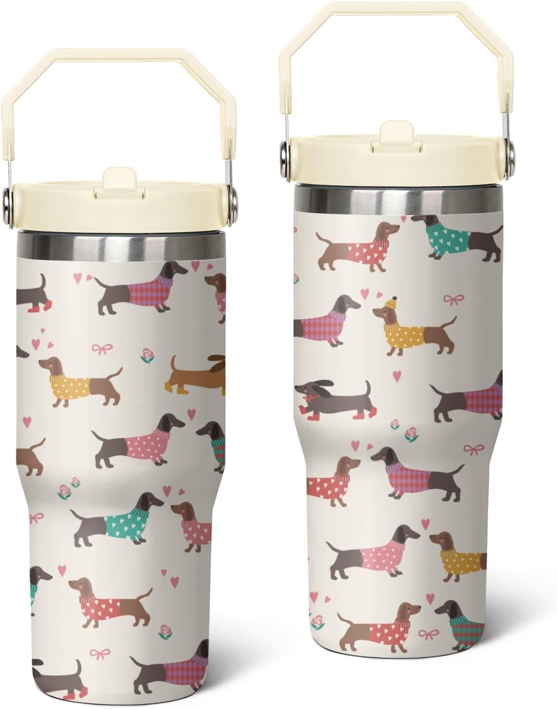 30oz Dachshund Tumbler with Handle