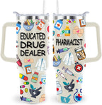 40 Oz Respiratory Therapist Tumbler Cup Respiratory Therapist Gifts Stainless Steel Insulated Travel Coffee Mug with Handle - Tumbler