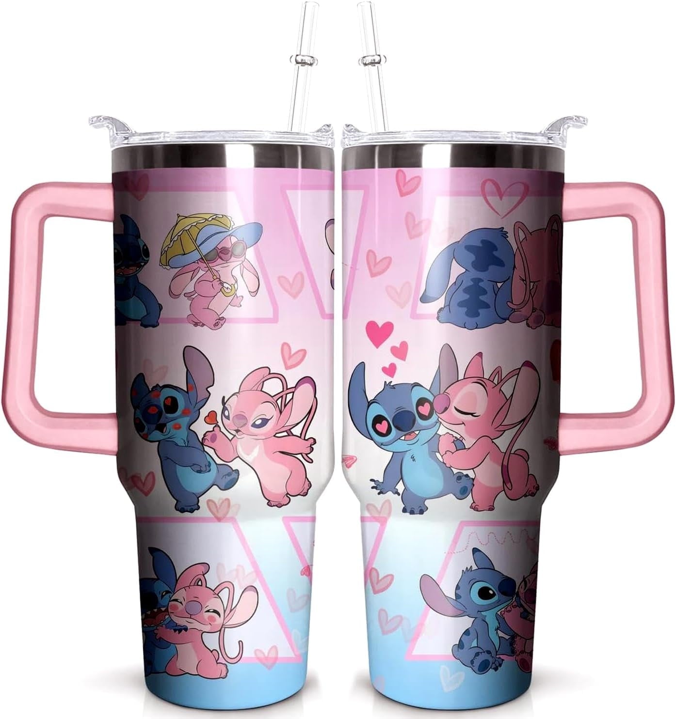 30oz Cartoon Tumbler for Cartoon Lovers,Cartoon Movie Stainless Steel Tumbler with Handle and Flip Straw Travel Mug - Tumbler