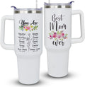 40oz Mom Tumbler with Handle Mamasaurus cup, Mom Gifts from Daughter/Son,Mama Birthday gifts, Mother''s Day Gift for - Tumbler