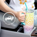 Swig Life 40oz Mega Mug | Insulated Stainless Steel Tumbler with Handle | Over The Rainbow