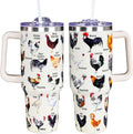 Chicken Tumbler Cup 40 OZ, Chicken Gifts For Chicken Lovers, Chicken Mom Gifts, Funny Chicken Gifts for - Tumbler