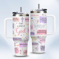40oz Insulated Stainless Steel Tumbler with Handle, Abstract Brown Leopard Print Leakproof Water Bottles Travel Mug with Lid And Straw for Water, Iced Tea Or Coffee for Most Car Cup Holder - Tumbler