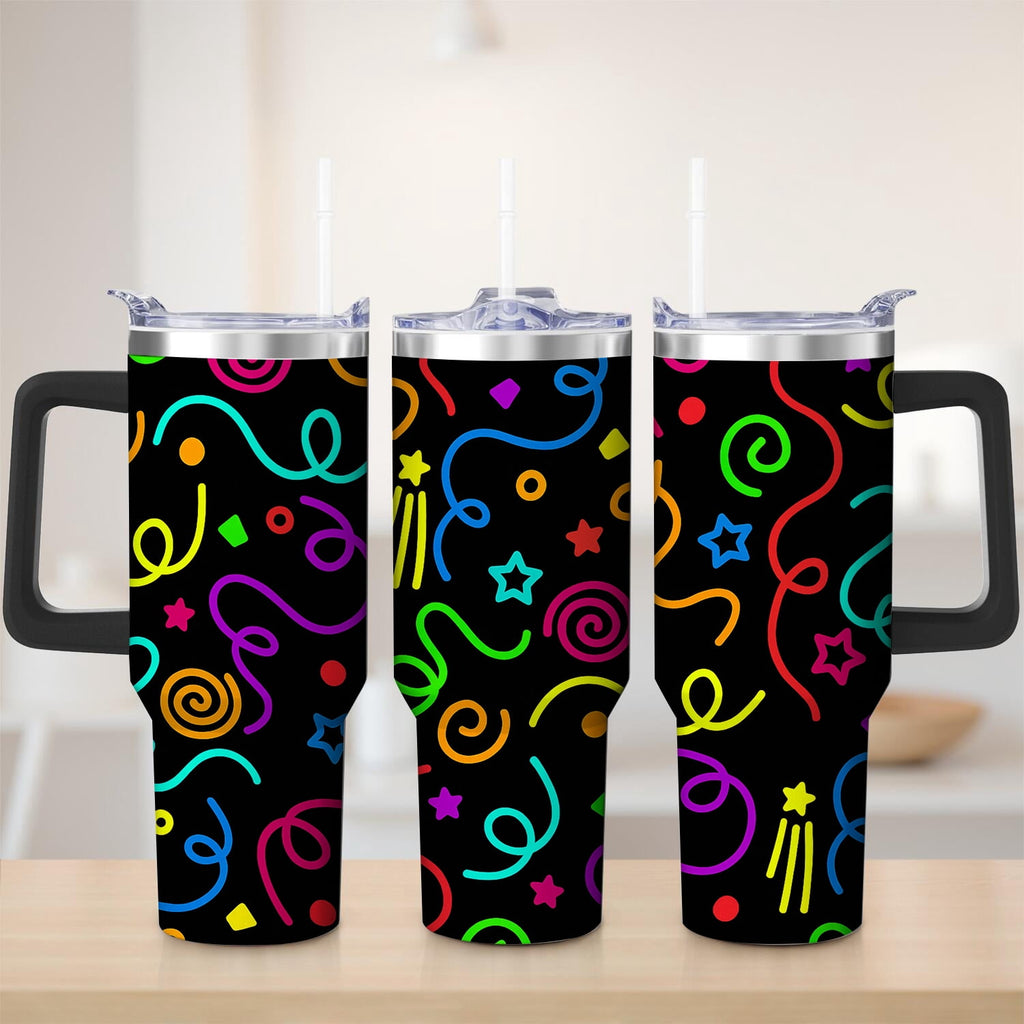 Colorful Confetti Stainless Steel Tumbler, 30oz - Tumbler