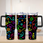 Colorful Confetti Stainless Steel Tumbler, 30oz - Tumbler