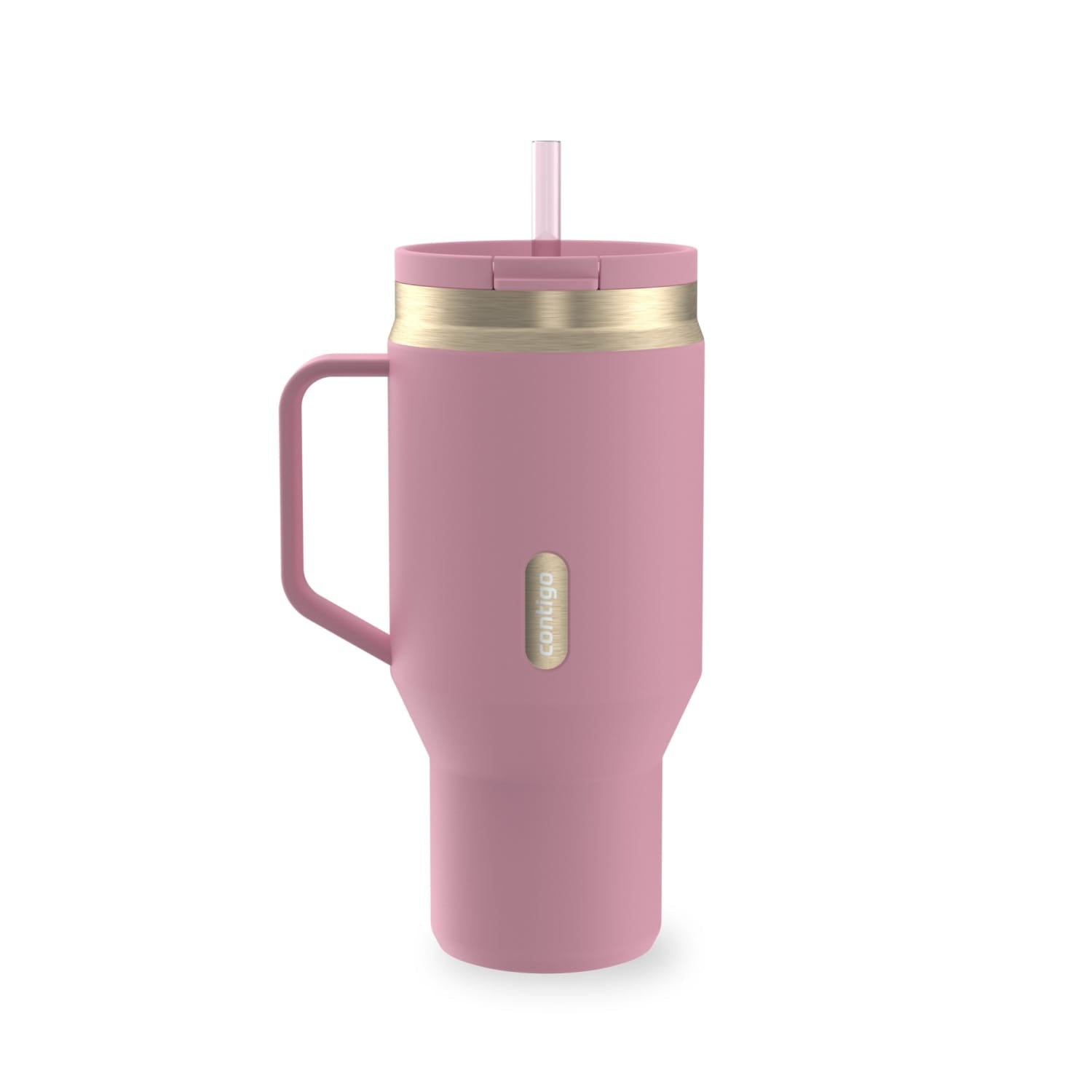 Contigo 30 oz Stainless Steel Water Bottle Tumbler with Straw – Leak-Proof Insulated Travel Mug, Reusable Water - Tumbler
