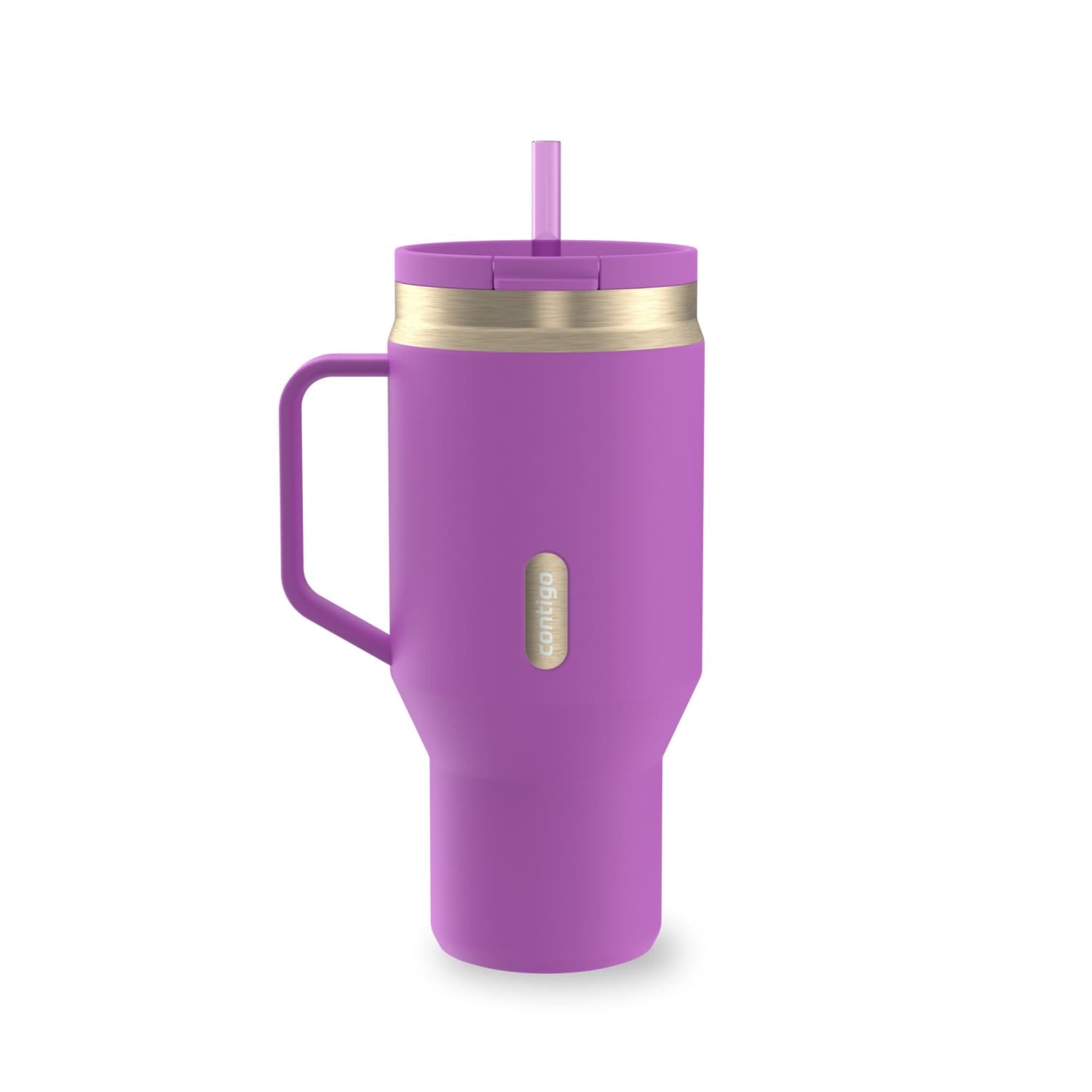 Contigo 30 oz Stainless Steel Water Bottle Tumbler with Straw – Leak-Proof Insulated Travel Mug, Reusable Water - Tumbler