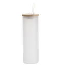 Craft Express Frosted Glass Skinny Tumbler 20oz-6/Pkg