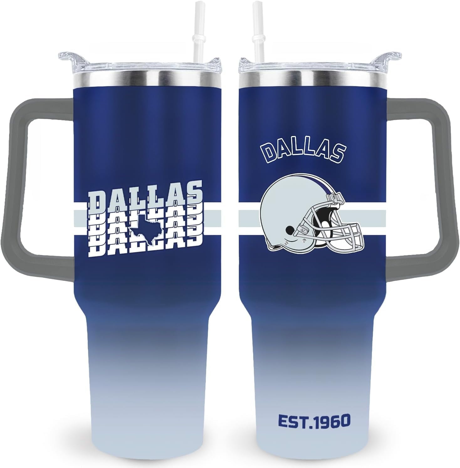 Kansas City Tumbler Cup - Kansas City Gifts for Men - 40 OZ Insulated Stainless Steel Coffee - Tumbler