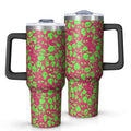 Halloween Style Mega Mug 40oz – Stainless Steel Insulated Tumbler with Handle and Straw, Large Capacity Travel Cup for Hot & Cold Drinks - Tumbler