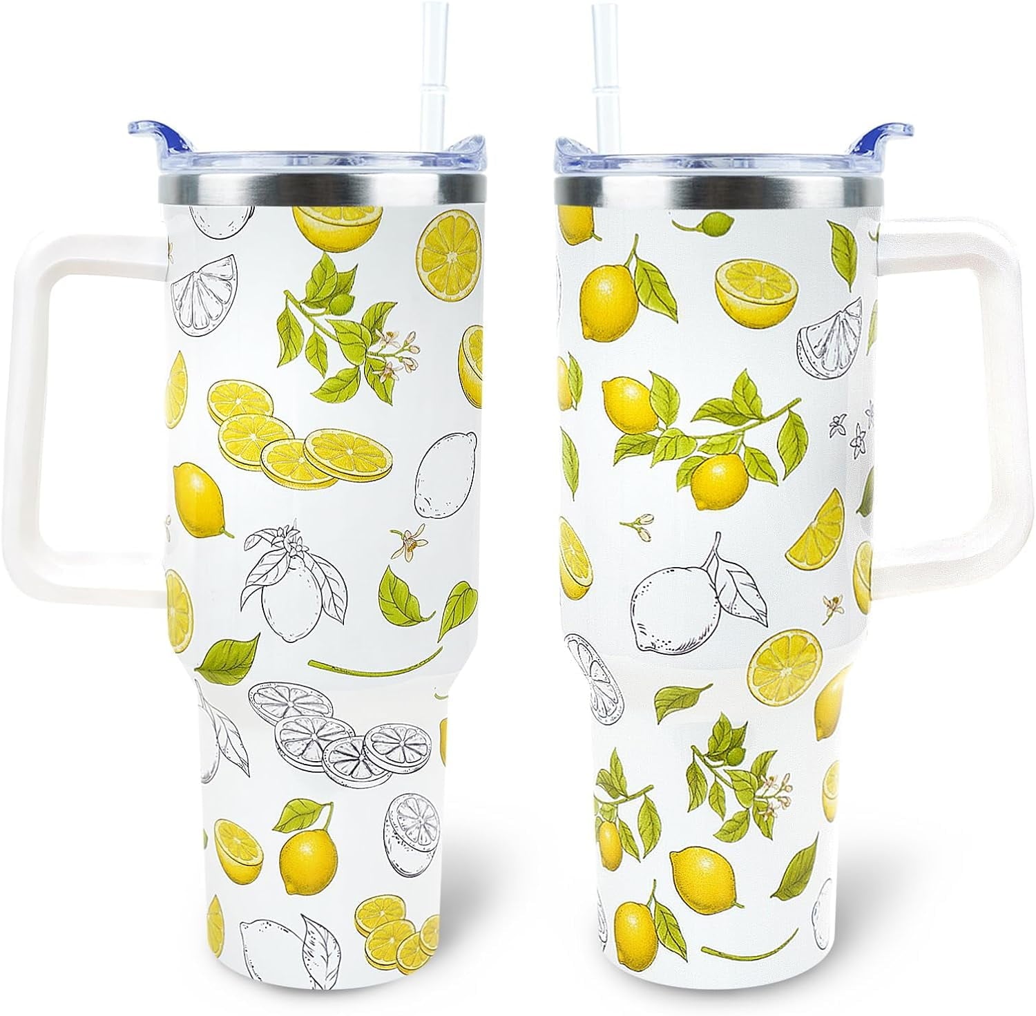 Mom Tumbler 40 oz Tumbler with Handle and Straw Lid Leak Proof - Best Mom Ever Tumbler