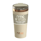 RTIC 18 oz Ceramic Lined Insulated Happy Hour Pint Tumbler, Leak Resistant Lid, Soft-Touch Exterior, Dark Midnight Dust - Tumbler