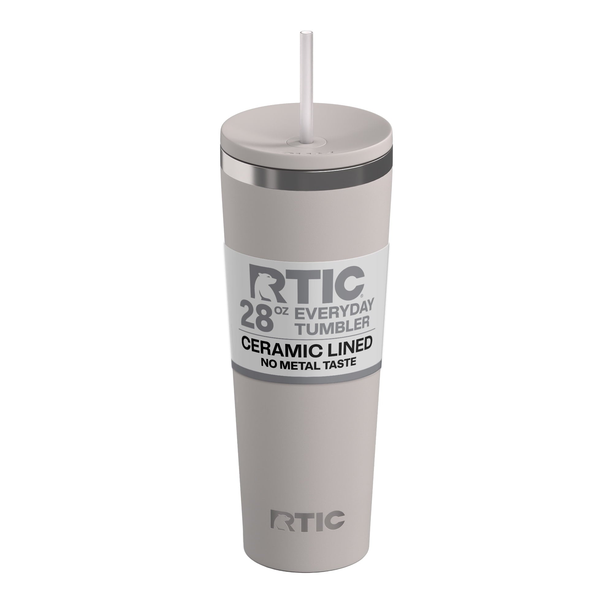 RTIC 28 oz Ceramic Lined Everyday Tumbler, Spill-Resistant Straw Lid, Marine - Tumbler