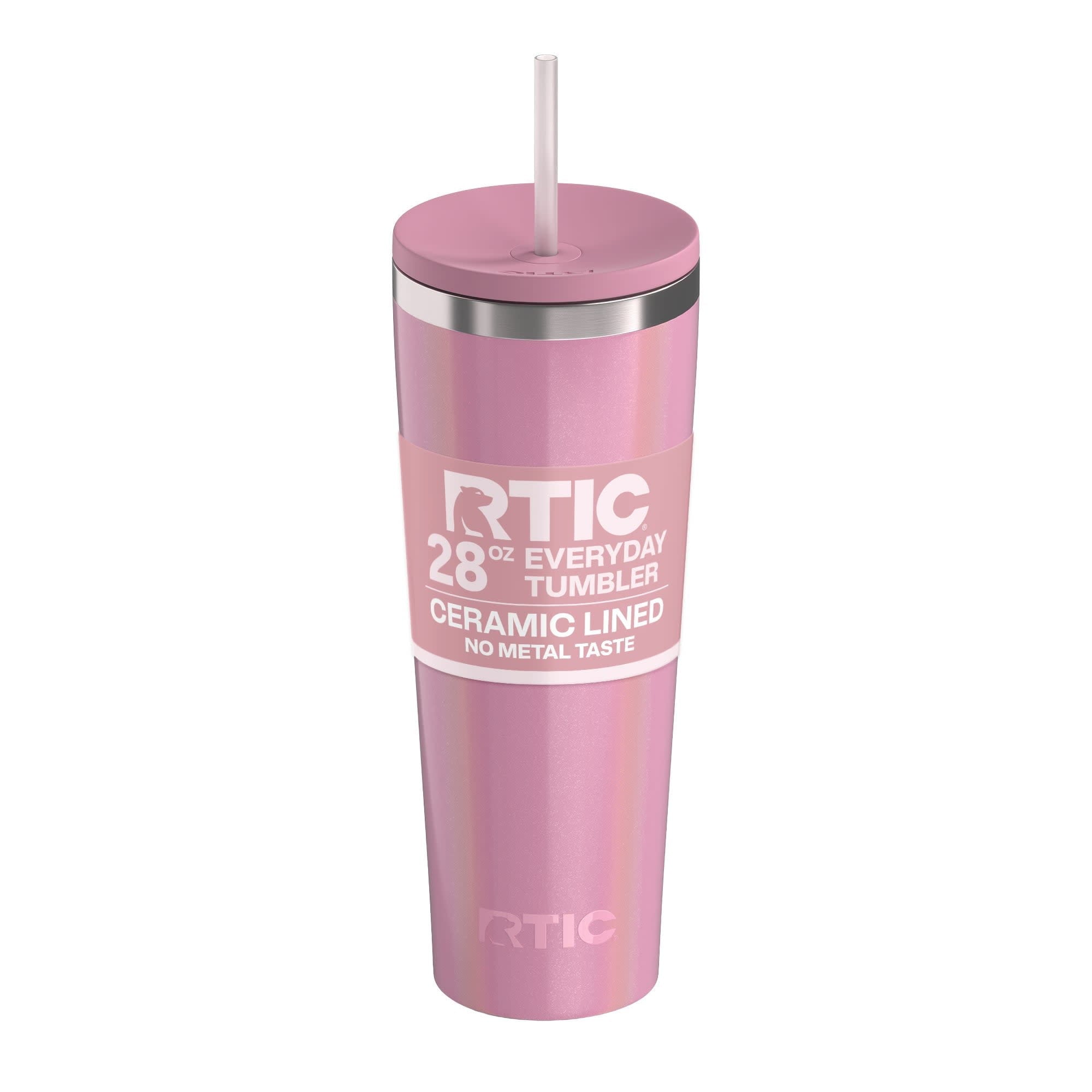 RTIC 28 oz Ceramic Lined Everyday Tumbler, Spill-Resistant Straw Lid, Marine - Tumbler