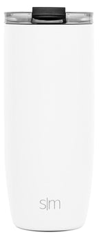 Simple Modern 16oz Voyager Travel Mug Tumbler w/ Clear Flip Lid & Straw - Coffee Cup Vacuum - Tumbler