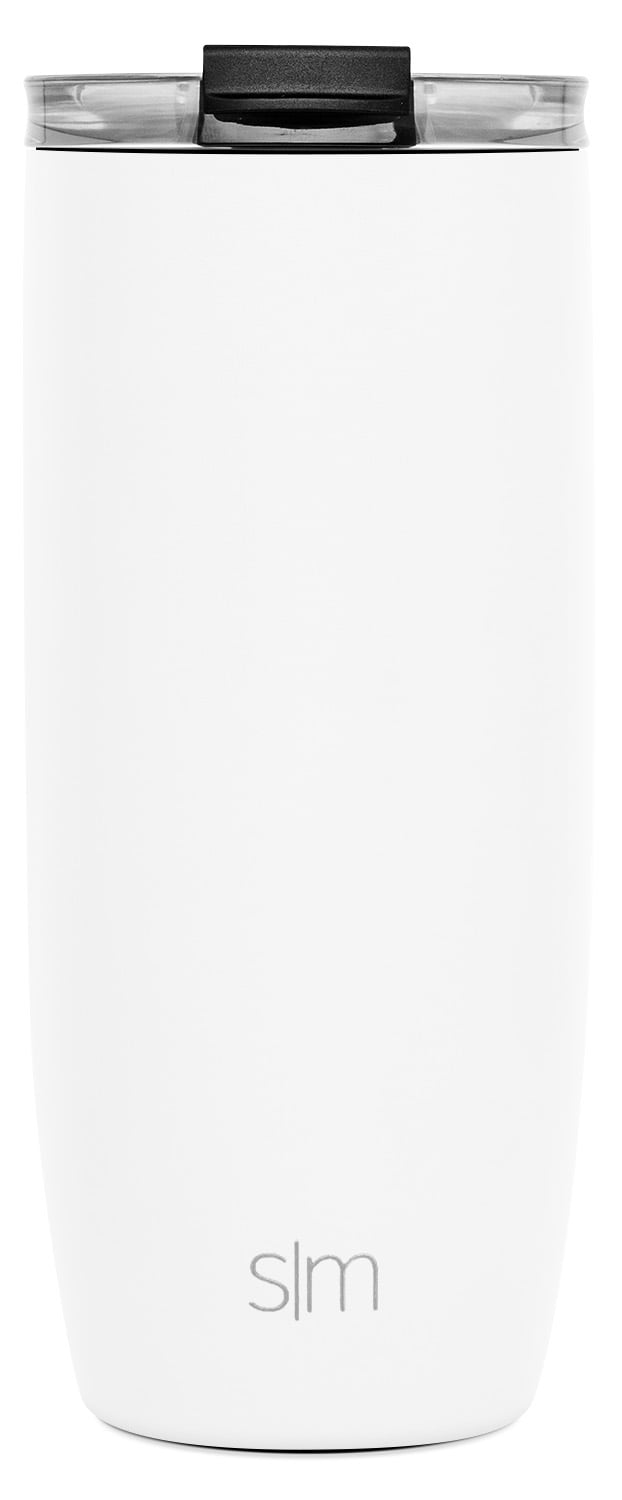 Simple Modern 16oz Voyager Travel Mug Tumbler w/ Clear Flip Lid & Straw - Coffee Cup Vacuum - Tumbler