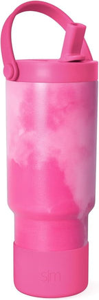 Simple Modern 24 Fl Oz Insulated Stainless Steel Trek Pivot Tumbler With Straw Lid And Top Handleseaside Blue - Tumbler