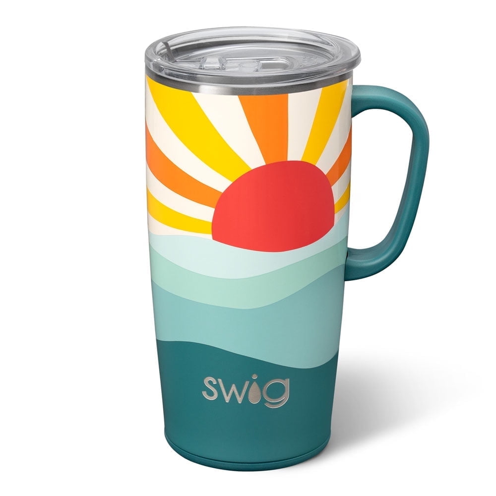 Swig Life 22oz Travel Mug | Insulated Stainless Steel Tumbler with Handle | Love All - Tumbler