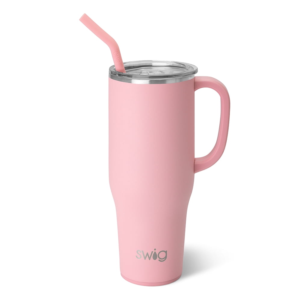 Swig Life 40oz Mega Mug | Insulated Stainless Steel Tumbler with Handle | Oh Happy Day - Tumbler