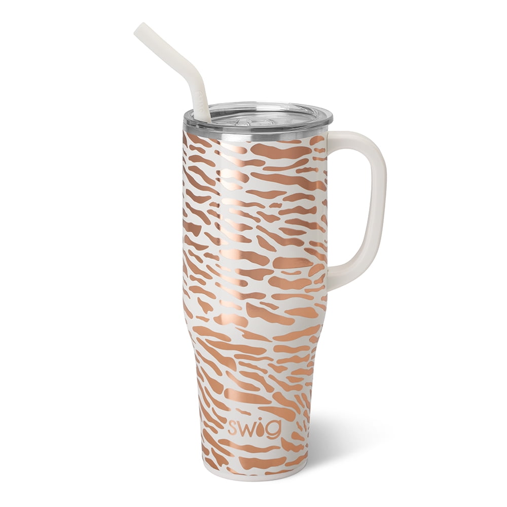 Swig Life 40oz Mega Mug | Insulated Stainless Steel Tumbler with Handle | Oh Happy Day - Tumbler