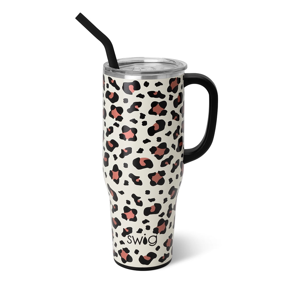 Swig Life 40oz Mega Mug | Insulated Stainless Steel Tumbler with Handle | Oh Happy Day - Tumbler