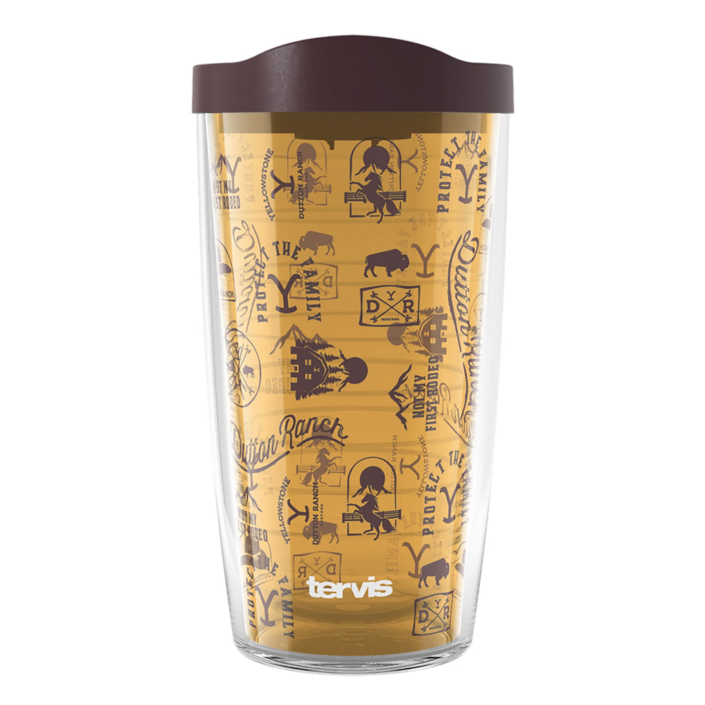 Tervis  Yellowstone Not My First Rodeo Made in USA Double Walled Insulated Travel Tumbler, Classic 16oz