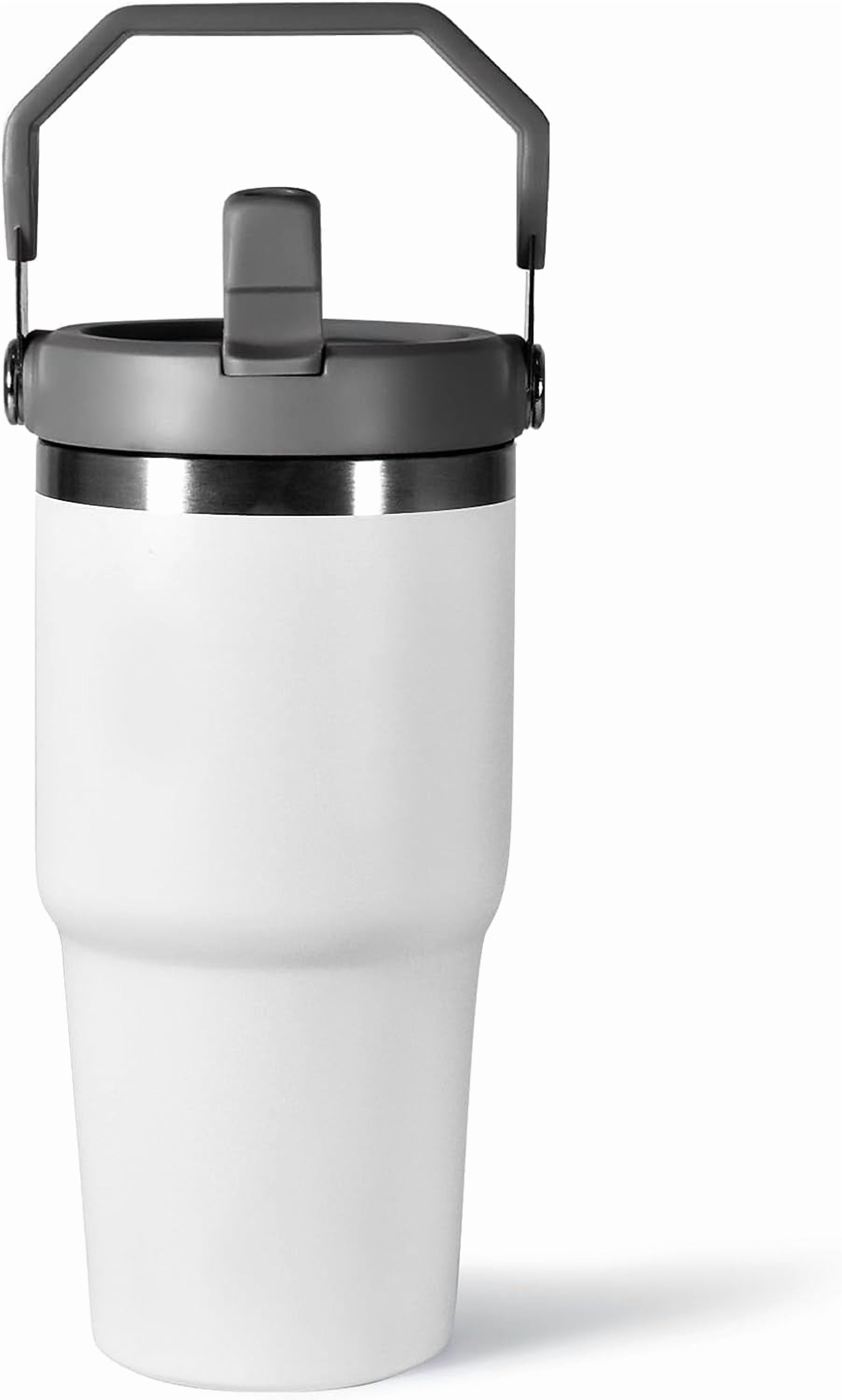 WarmH 20 oz Tumbler with Handle,Insulated Tumbler with Lid and Flip Straw Leak Proof Double Wall Stainless - Tumbler