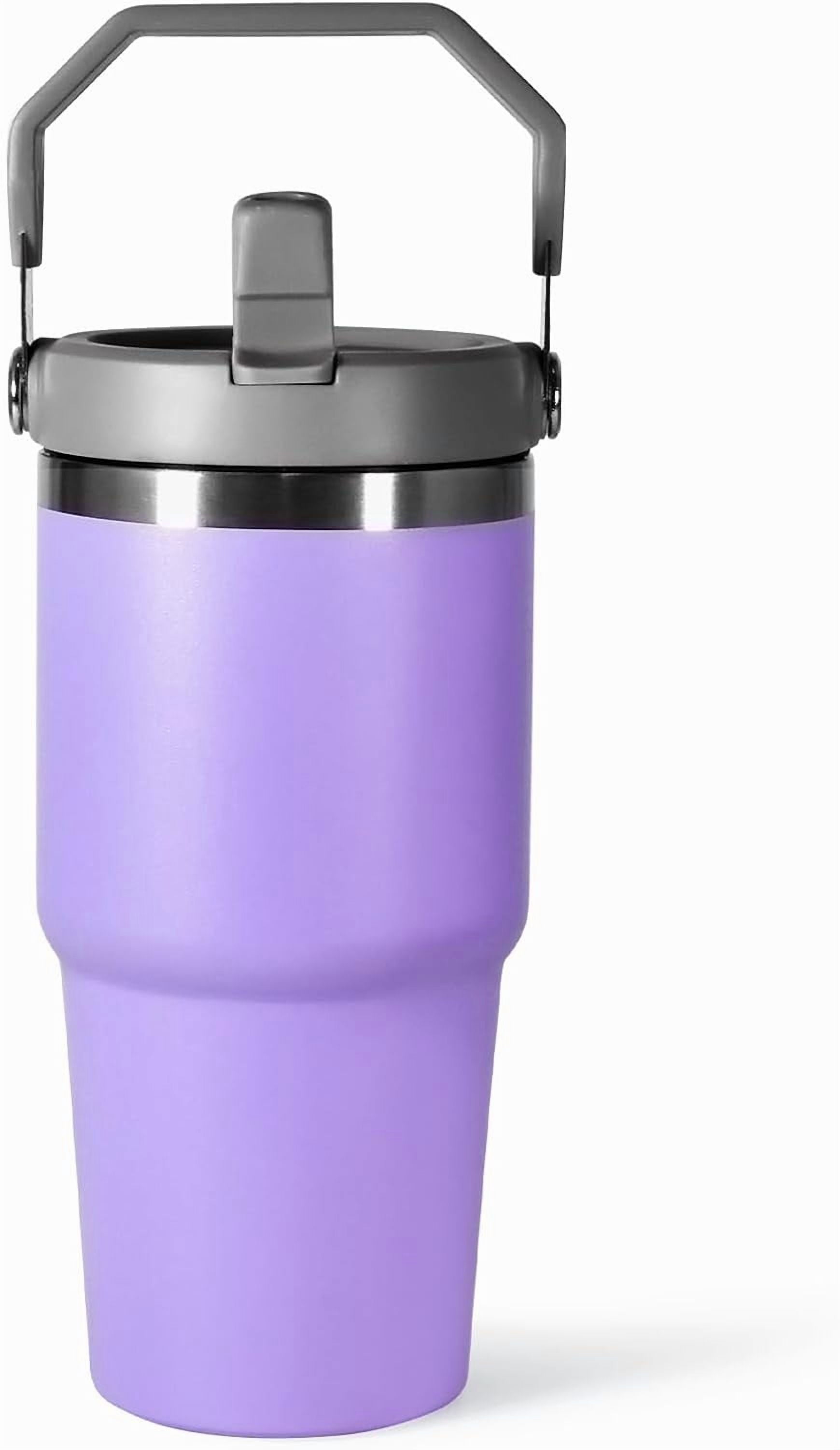 WarmH 20 oz Tumbler with Handle,Insulated Tumbler with Lid and Flip Straw Leak Proof Double Wall Stainless - Tumbler