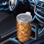 Halloween Style Mega Mug 40oz – Stainless Steel Insulated Tumbler with Handle and Straw, Large Capacity Travel Cup for Hot & Cold Drinks