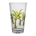 Gourmet Art 2-Piece Palm Tree 24 oz. Acrylic Highball Tumbler, for Indoor and Outdoor and Everyday Use